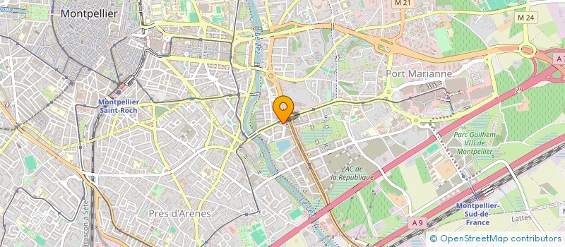 localisation de l'entreprise URBAN IMMO TRANSACTION à MONTPELLIER