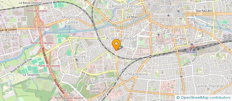 localisation de l'entreprise URBAN' IMMOBILIER  RENNES