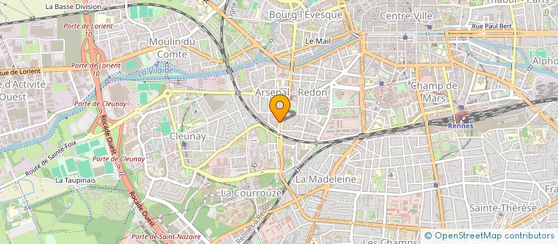 localisation de l'entreprise URBAN'INGENIERIE  RENNES