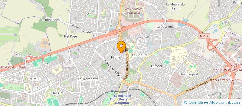 localisation de l'entreprise URBAN INVEST BESSINES  LA ROCHELLE