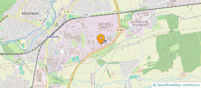 localisation de l'entreprise URBAN INVESTISSEMENTS  MOLSHEIM