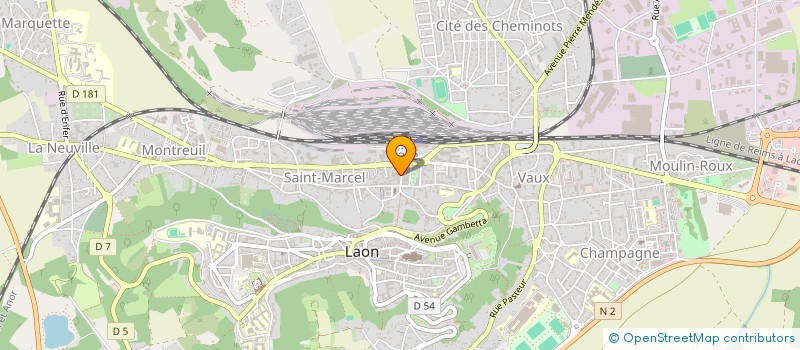 localisation de l'entreprise URBAN LAON à LAON