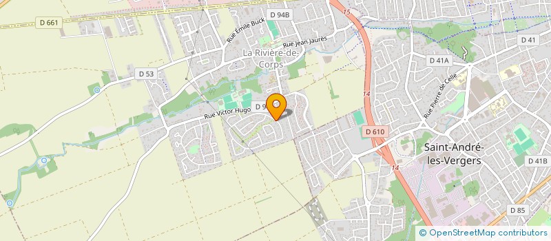 localisation de l'entreprise URBAN LIFE  LA RIVIERE-DE-CORPS