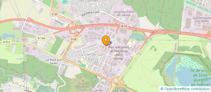localisation de l'entreprise URBAN LOGISTIQUE SAS à ELANCOURT