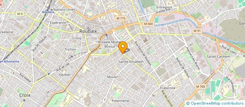 localisation de l'entreprise URBAN MARCHE  ROUBAIX