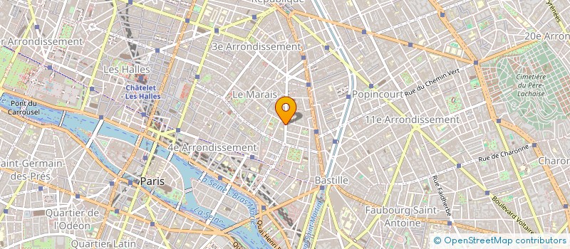 localisation de l'entreprise URBAN MONASTICS (UM)  PARIS