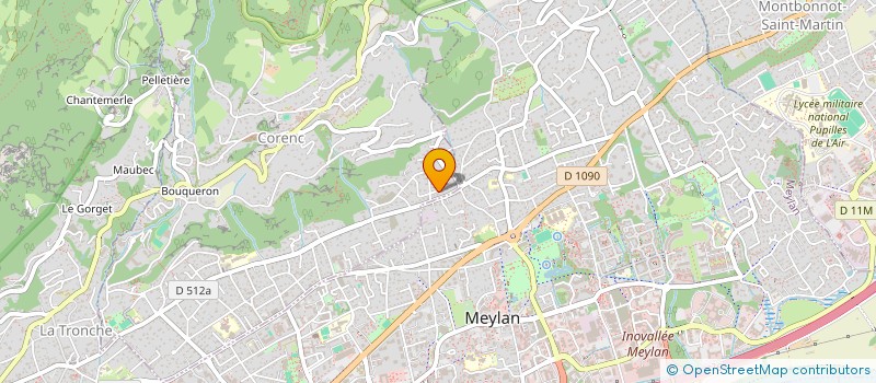 localisation de l'entreprise URBAN PARK  CORENC