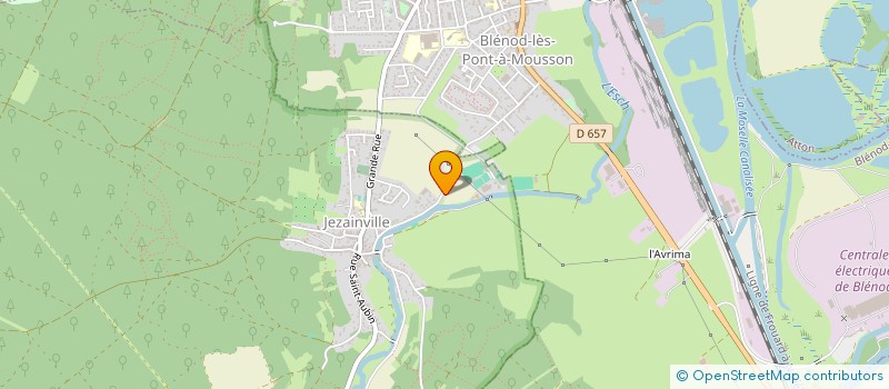 localisation de l'entreprise URBAN PEINTURE à JEZAINVILLE