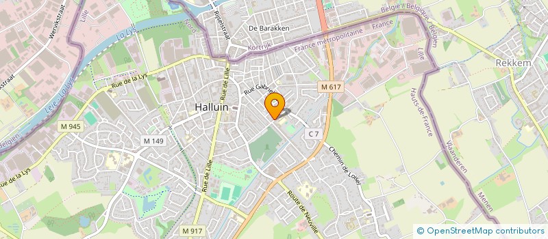 localisation de l'entreprise URBAN-PUB.FR  HALLUIN