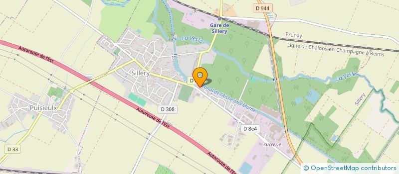 localisation de l'entreprise URBAN PUBLICITE  SILLERY