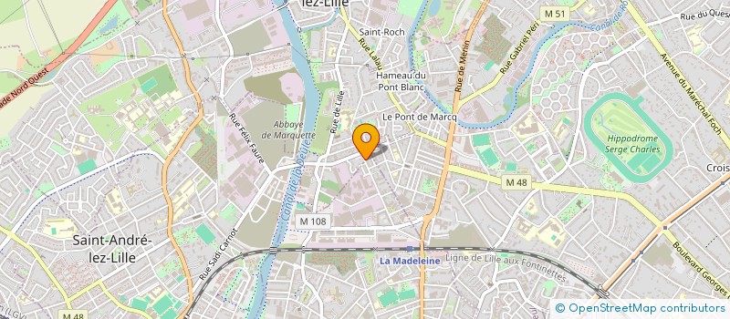 localisation de l'entreprise URBAN QUANT  MARQUETTE-LEZ-LILLE