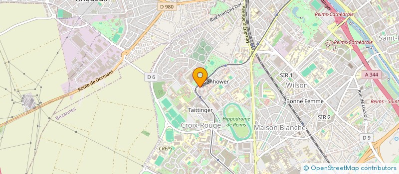 localisation de l'entreprise URBAN RADAR HOLDING  REIMS