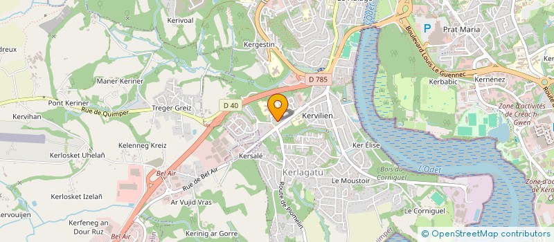 localisation de l'entreprise URBAN ROLLER QUIMPER à QUIMPER