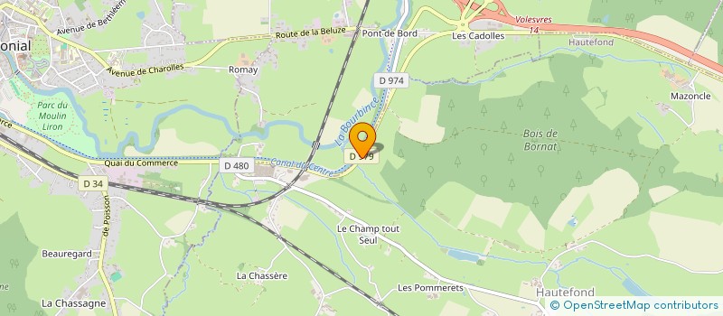 localisation de l'entreprise URBAN RURAL RIDE  CHAROLLES