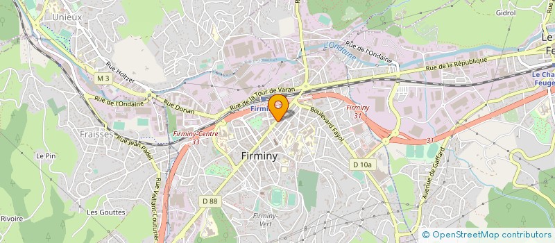 localisation de l'entreprise URBAN SHOES à FIRMINY