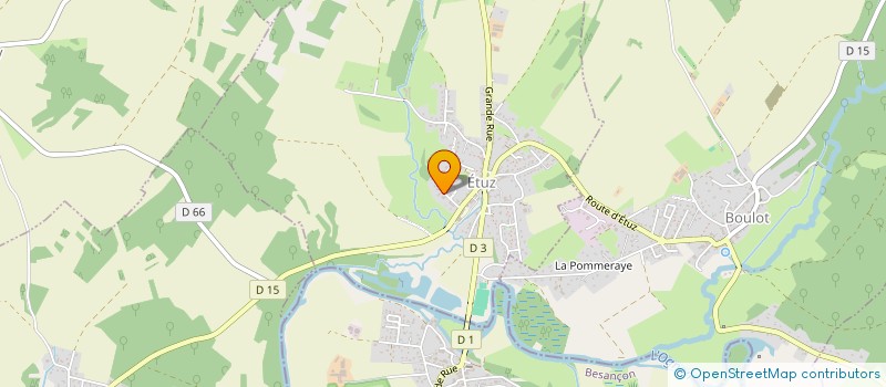 localisation de l'entreprise URBAN SHOP 25  ETUZ