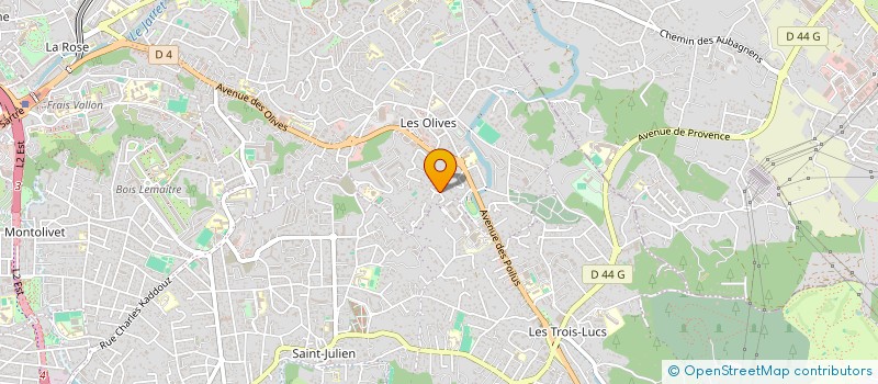 localisation de l'entreprise URBAN SOLIDARITE LA TEOULE à MARSEILLE