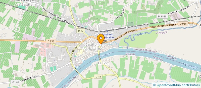 localisation de l'entreprise URBAN SPORTS - SARL BERTIN à CASTILLON-LA-BATAILLE