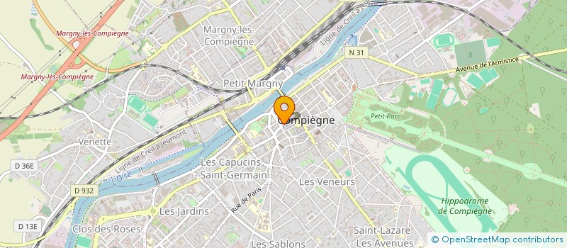 localisation de l'entreprise URBAN STORE  COMPIEGNE