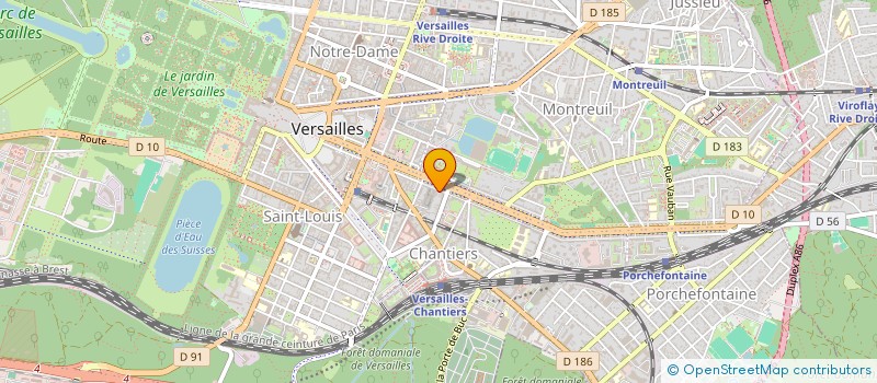 localisation de l'entreprise URBAN STRATA à VERSAILLES