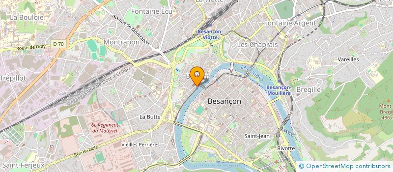 localisation de l'entreprise URBAN STREET  BESANCON