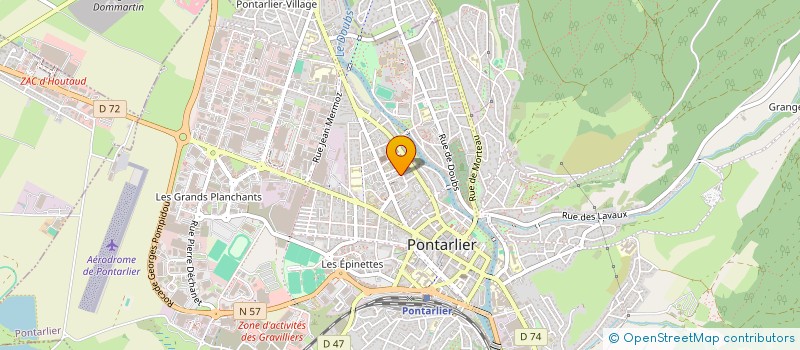localisation de l'entreprise URBAN STYLE à PONTARLIER