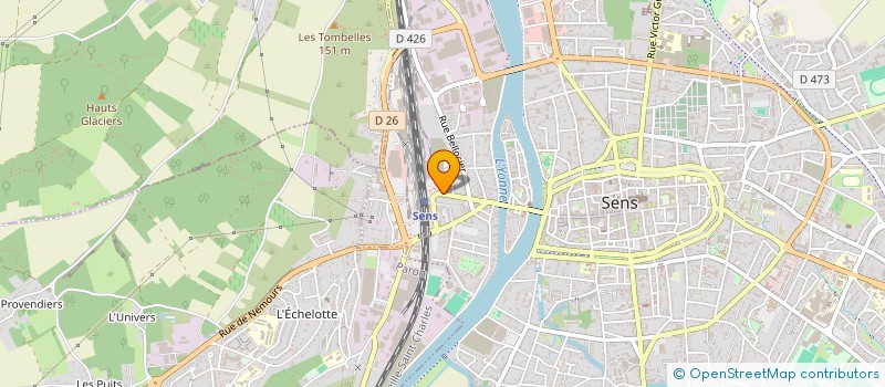 localisation de l'entreprise URBAN TECH à SENS