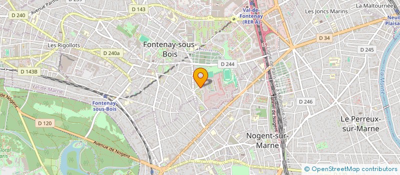 localisation de l'entreprise URBAN TRANS DISTRIBUTION à FONTENAY-SOUS-BOIS