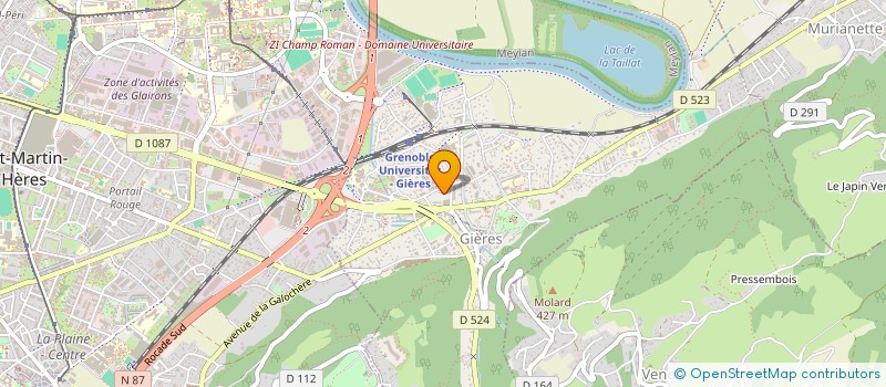 localisation de l'entreprise URBAN TRANSPORT  GRENOBLE