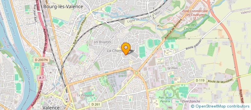localisation de l'entreprise URBAN TRAVEL  VALENCE