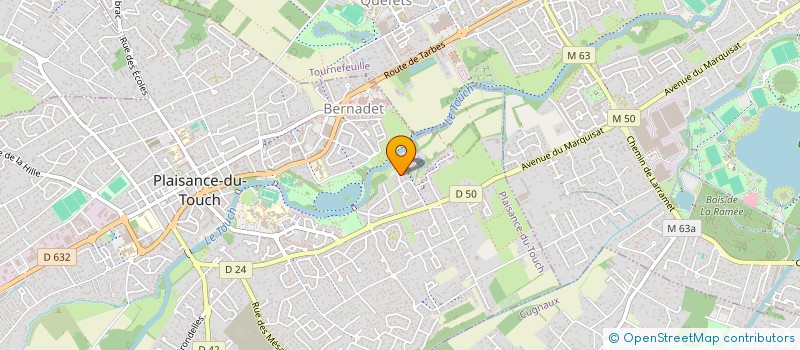 localisation de l'entreprise URBAN VALUE  PLAISANCE-DU-TOUCH