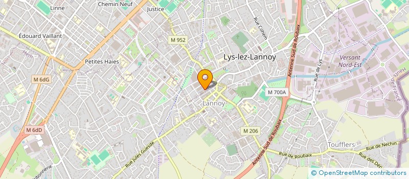 localisation de l'entreprise URBAN VIBES  LYS-LEZ-LANNOY