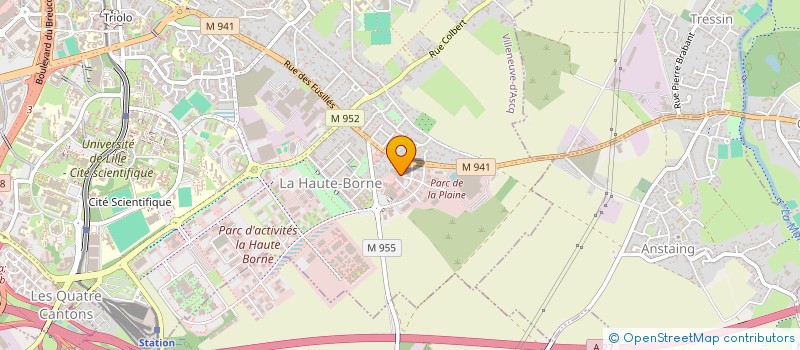 localisation de l'entreprise URBAN VRD  VILLENEUVE-D'ASCQ