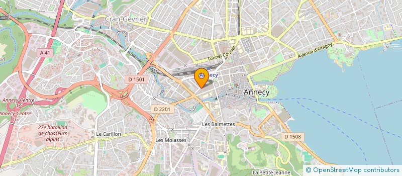 localisation de l'entreprise URBAN WAY à ANNECY