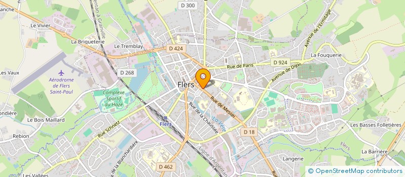 localisation de l'entreprise URBAN WEAR à FLERS