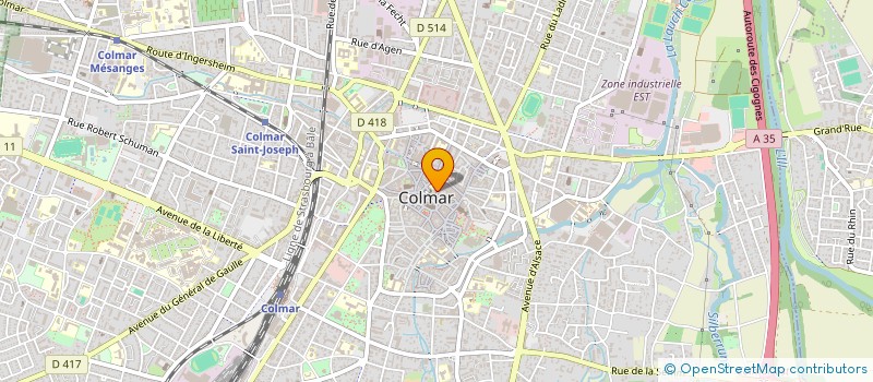 localisation de l'entreprise URBAN ZONE  COLMAR