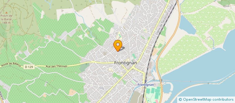 localisation de l'entreprise URBANA à FRONTIGNAN