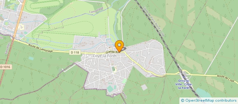 localisation de l'entreprise URBANARTS  COYE-LA-FORET