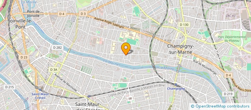 localisation de l'entreprise URBANCITE à CHAMPIGNY-SUR-MARNE