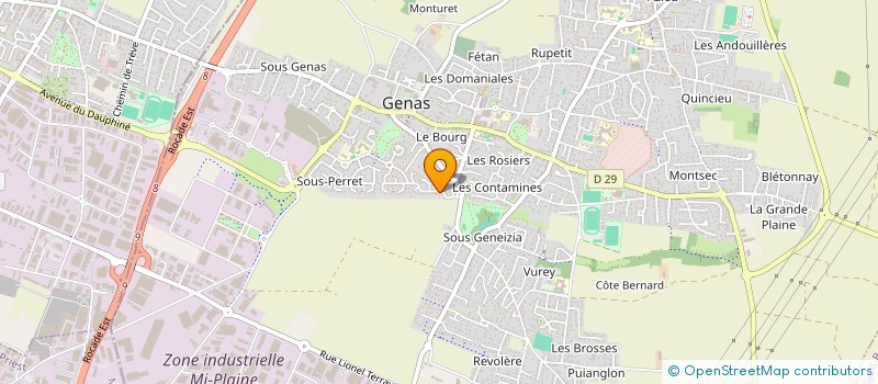 localisation de l'entreprise URBANDATA à GENAS