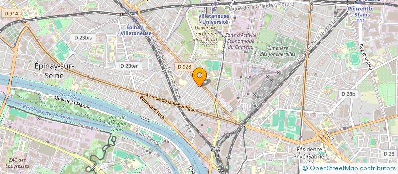 localisation de l'entreprise URBANEA  EPINAY-SUR-SEINE