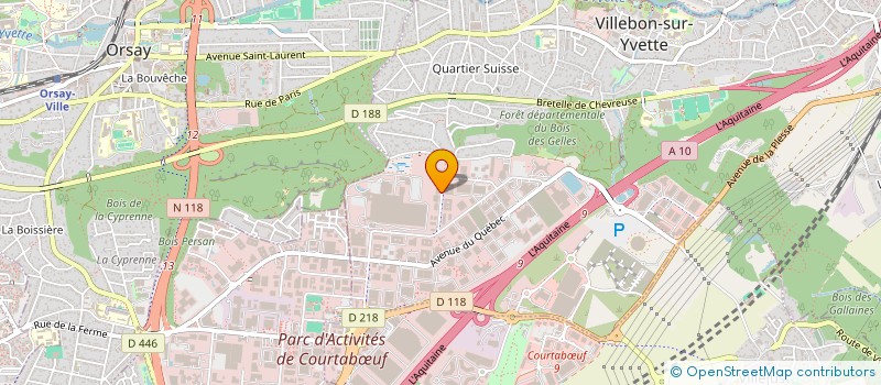 localisation de l'entreprise URBANEO  VILLEBON-SUR-YVETTE