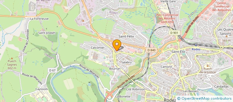 localisation de l'entreprise URBANESCENCE à RODEZ