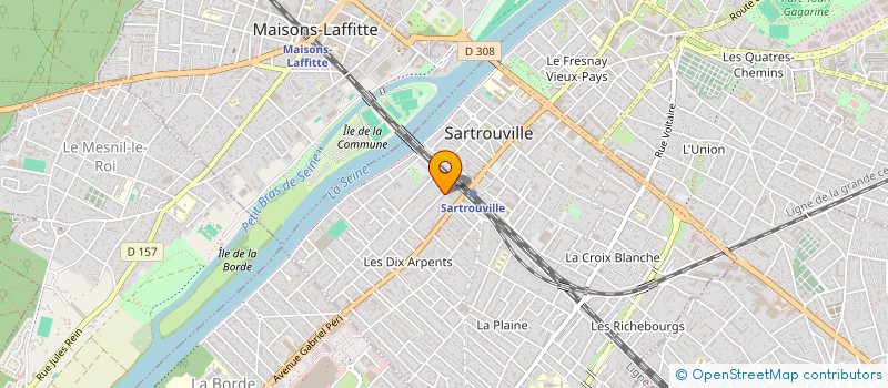 localisation de l'entreprise URBANFLORE à SARTROUVILLE