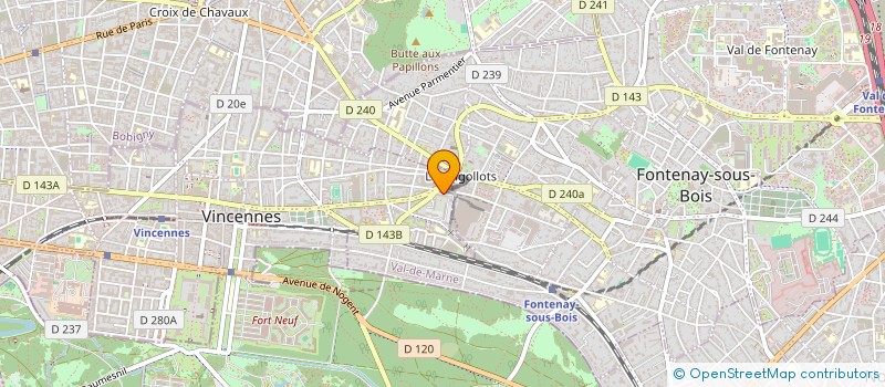 localisation de l'entreprise URBANGLISSE à VINCENNES