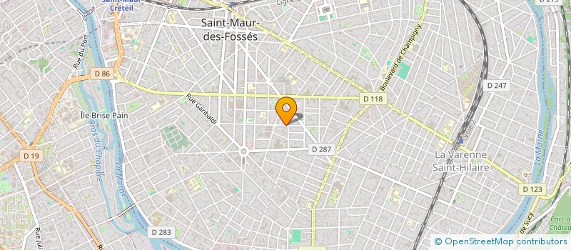 localisation de l'entreprise URBANIA ENVIRONNEMENT  SAINT-MAUR-DES-FOSSES