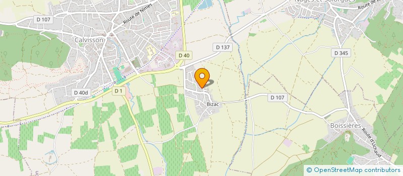 localisation de l'entreprise URBANIAK  CALVISSON