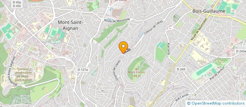 localisation de l'entreprise URBANIME à MONT-SAINT-AIGNAN