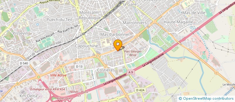 localisation de l'entreprise URBANIS  NIMES