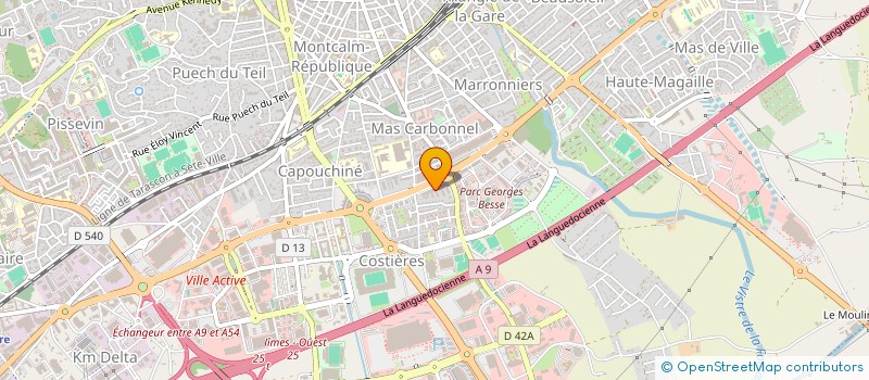 localisation de l'entreprise URBANIS SOLUTIONS RENOVATION à NIMES